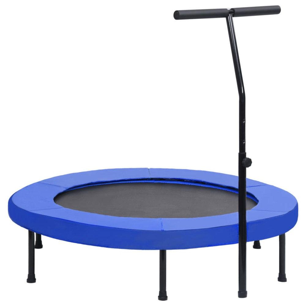 Produktbild för Studsmatta med handtag och säkerhetsskydd 122 cm
