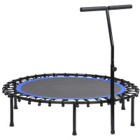 Produktbild för Studsmatta med handtag och säkerhetsskydd 122 cm