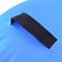Produktbild för Uppblåsbar gymnastikrulle med pump 120x90 cm PVC blå