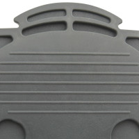Miniatyr av produktbild för Fotpump 26x18 cm PP och PE grå och gul