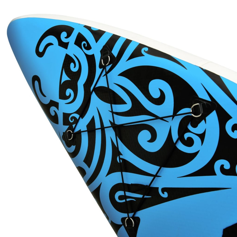 Produktbild för SUP-bräda uppblåsbar 366x76x15 cm blå