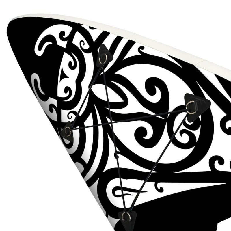 Produktbild för SUP-bräda uppblåsbar 320x76x15 cm svart