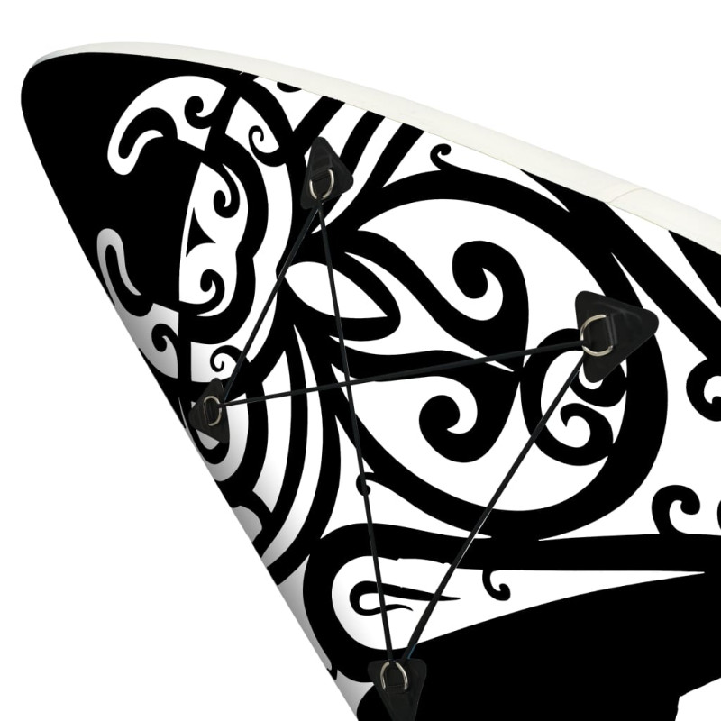 Produktbild för SUP-bräda uppblåsbar 366x76x15 cm svart