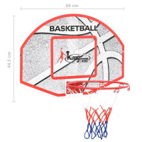 Produktbild för Basketkorg 5 delar väggmonterad 66x44,5 cm