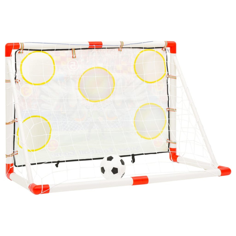Produktbild för Fotbollsmål med bakgrund 120x51x77,5 cm