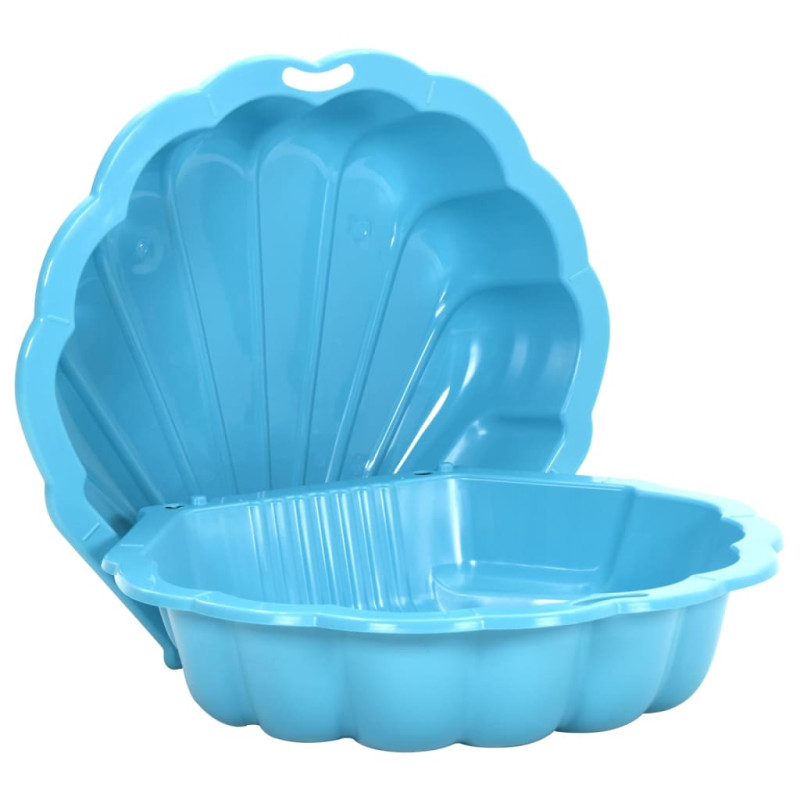 Produktbild för Sandlådor 2 st blå 77x87x21 cm plast