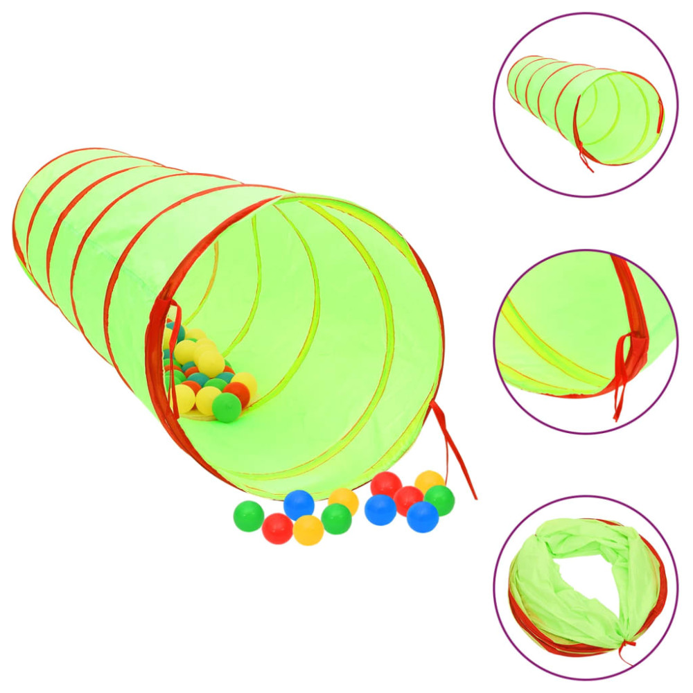 Produktbild för Lektunnel grön 175 cm polyester