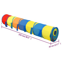 Produktbild för Lektunnel flerfärgad 245 cm polyester