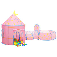 Produktbild för Lektält för barn rosa 301x120x128 cm