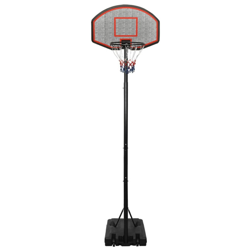 Produktbild för Basketkorg med stativ svart 282-352 cm polyeten
