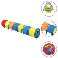 Miniatyr av produktbild för Lektunnel med 250 bollar flerfärgad 245 cm polyester