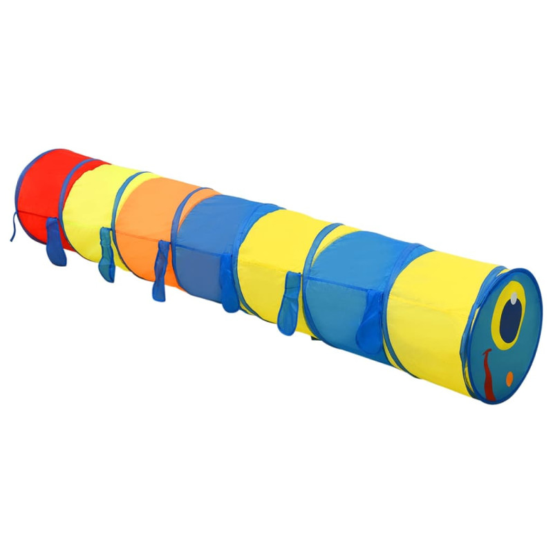 Produktbild för Lektunnel med 250 bollar flerfärgad 245 cm polyester