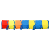 Miniatyr av produktbild för Lektunnel med 250 bollar flerfärgad 245 cm polyester