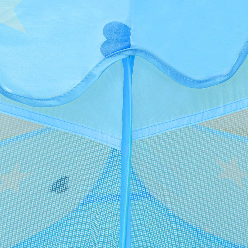 Produktbild för Lektält med 250 bollar blå 102x102x82 cm
