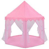 Miniatyr av produktbild för Prinsesstält med 250 bollar rosa 133x140 cm