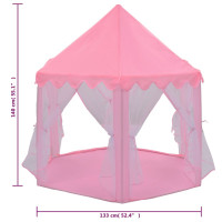 Miniatyr av produktbild för Prinsesstält med 250 bollar rosa 133x140 cm