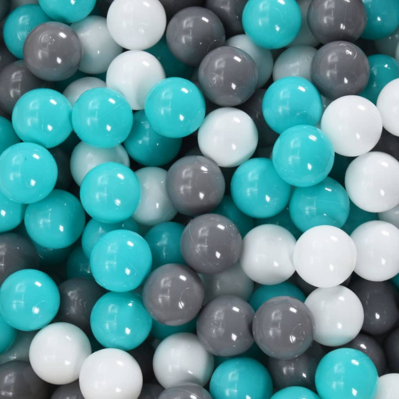 Produktbild för Lektält med 250 bollar blå 102x102x82 cm