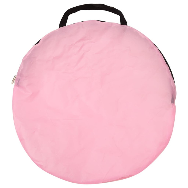 Produktbild för Lektält med 250 bollar rosa 100x100x127 cm