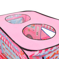 Miniatyr av produktbild för Lektält med 250 bollar rosa 70x112x70 cm