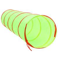 Miniatyr av produktbild för Lektunnel med 250 bollar grön 175 cm polyester
