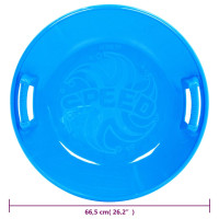 Miniatyr av produktbild för Runt tefat blå 66,5 cm PP