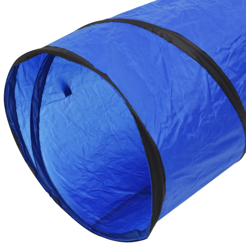 Produktbild för Hundtunnel blå Ø 55x500 cm polyester