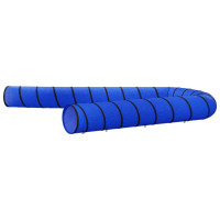 Produktbild för Hundtunnel blå Ø 55x1000 cm polyester