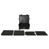 Miniatyr av produktbild för Skyddsväska med hjul svart 58x45x27 cm PP
