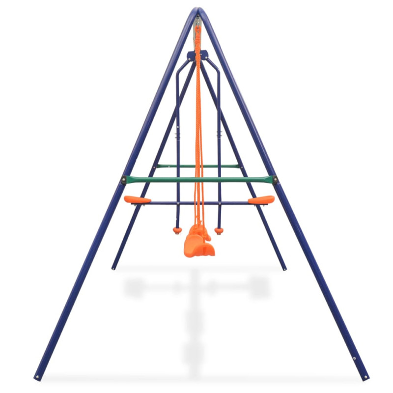 Produktbild för Gungställning med 4 sitsar orange