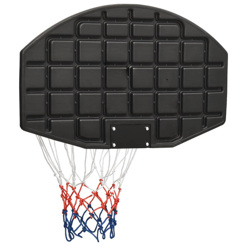Produktbild för Basketkorg svart 71x45x2 cm polyeten