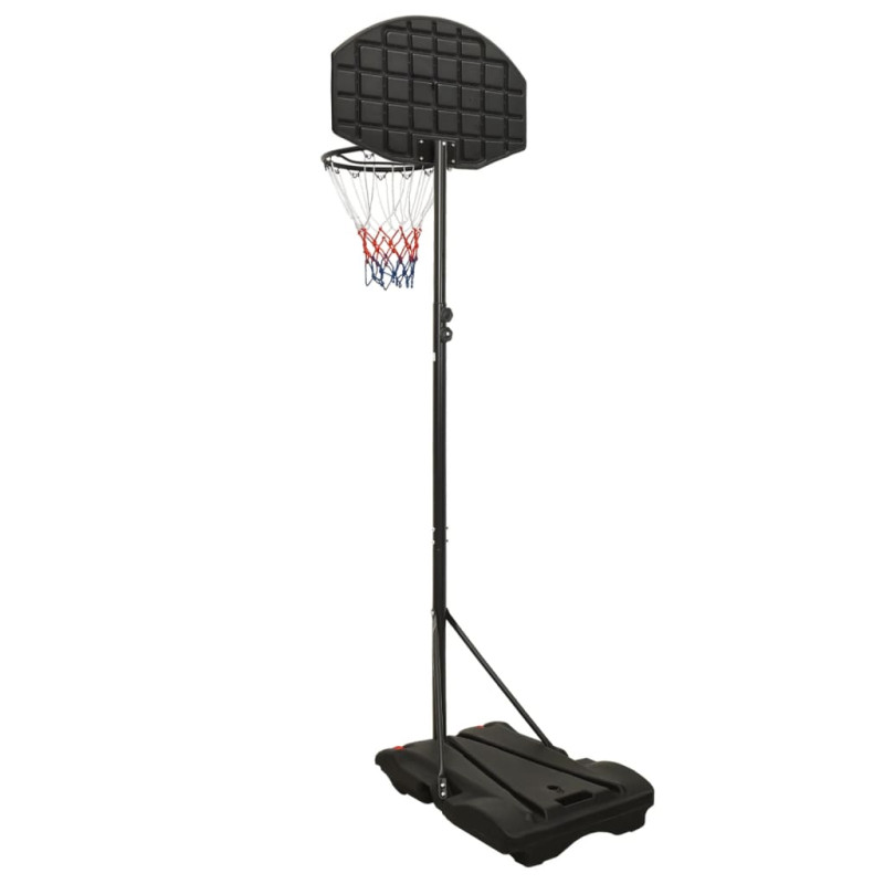 Produktbild för Basketkorg med stativ svart 216-250 cm polyeten