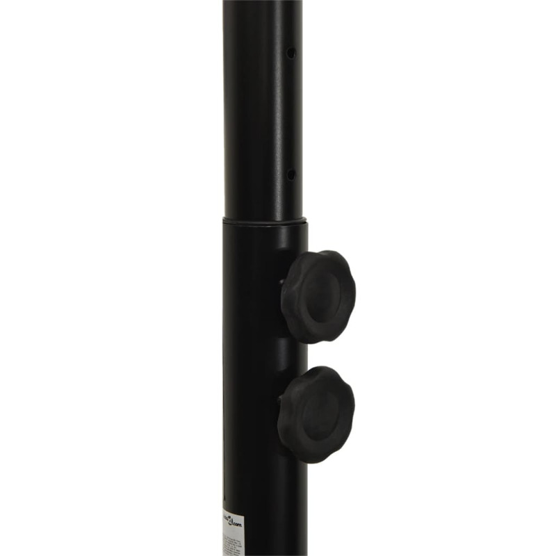 Produktbild för Basketkorg med stativ svart 216-250 cm polyeten