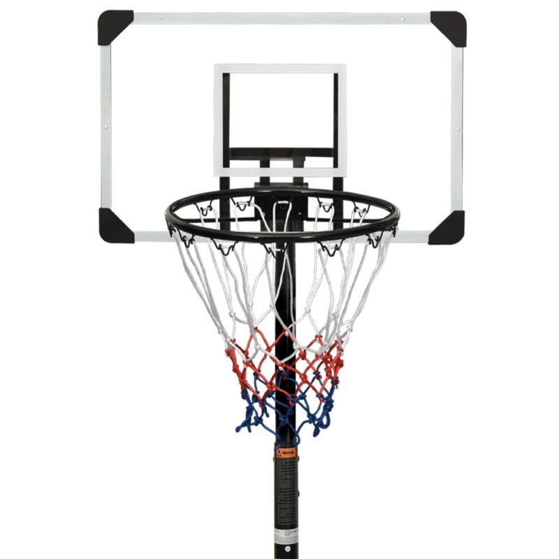 Produktbild för Basketkorg transparent 216-250 cm polykarbonat