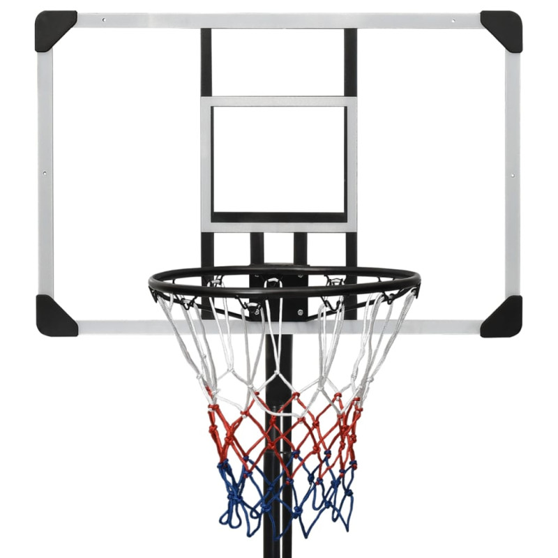 Produktbild för Basketkorg transparent 235-305 cm polykarbonat