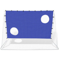 Produktbild för Fotbollsmål med siktvägg 240 x 92 x 150 cm högkvalitativ