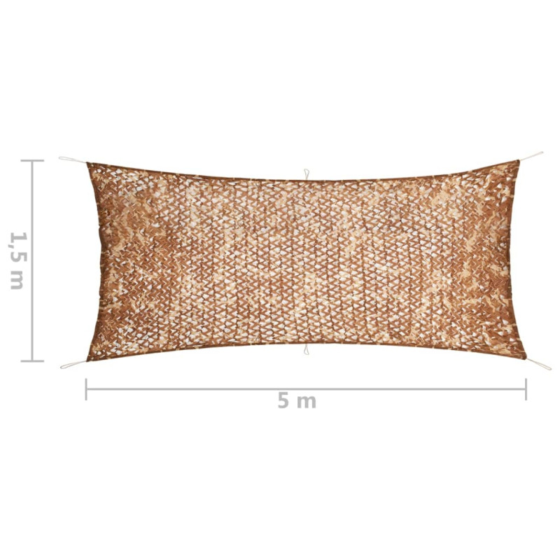 Produktbild för Kamouflagenät med förvaringsväska 1,5x5 m beige