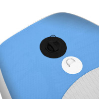 Produktbild för Upplåsbar SUP-bräda set blå 360x81x10 cm