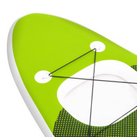 Produktbild för Upplåsbar SUP-bräda set grön 330x76x10 cm