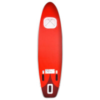 Produktbild för Upplåsbar SUP-bräda set röd 330x76x10 cm