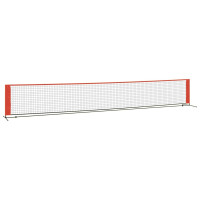 Produktbild för Tennisnät svart och röd 600x100x87 cm polyester