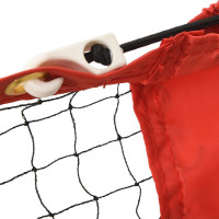 Miniatyr av produktbild för Tennisnät svart och röd 400x100x87 cm polyester
