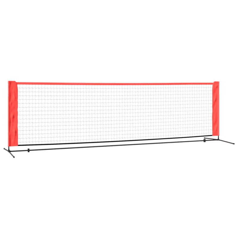 Produktbild för Tennisnät svart och röd 300x100x87 cm polyester