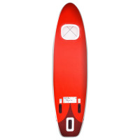 Miniatyr av produktbild för Upplåsbar SUP-bräda set röd 300x76x10 cm