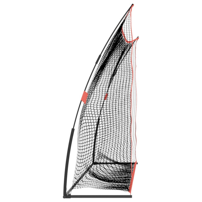 Produktbild för Övningsnät för golf svart och röd 305x91x213 cm Polyester