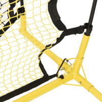 Produktbild för Fotbollsnät med rebounder svart och gul 183x85x120 cm polyester