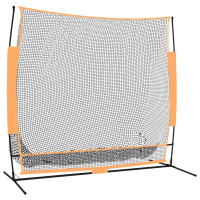 Miniatyr av produktbild för Övningsnät för golf svart och orange 215x107x216 cm Polyester