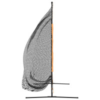 Miniatyr av produktbild för Övningsnät för golf svart och orange 215x107x216 cm Polyester
