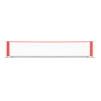 Miniatyr av produktbild för Tennisnät svart och röd 500x100x87 cm polyester