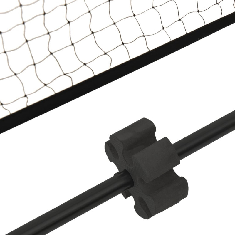 Produktbild för Tennisnät svart och röd 500x100x87 cm polyester
