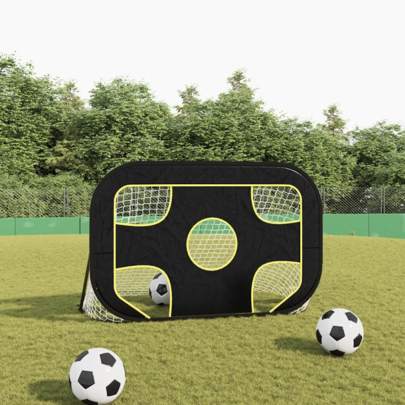 Produktbild för Fotbollsmål med skottduk 120x80x80 cm polyester